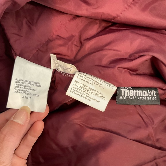 FERA Vintage 90’s Y2K Red Ski Suit Snowsuit Women’s 8P Thermoloft Insulation - Picture 13 of 16